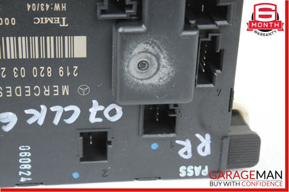 06-11 Mercedes W219 CLS500 CLS63 AMG Rear Right Door Computer Controller Module