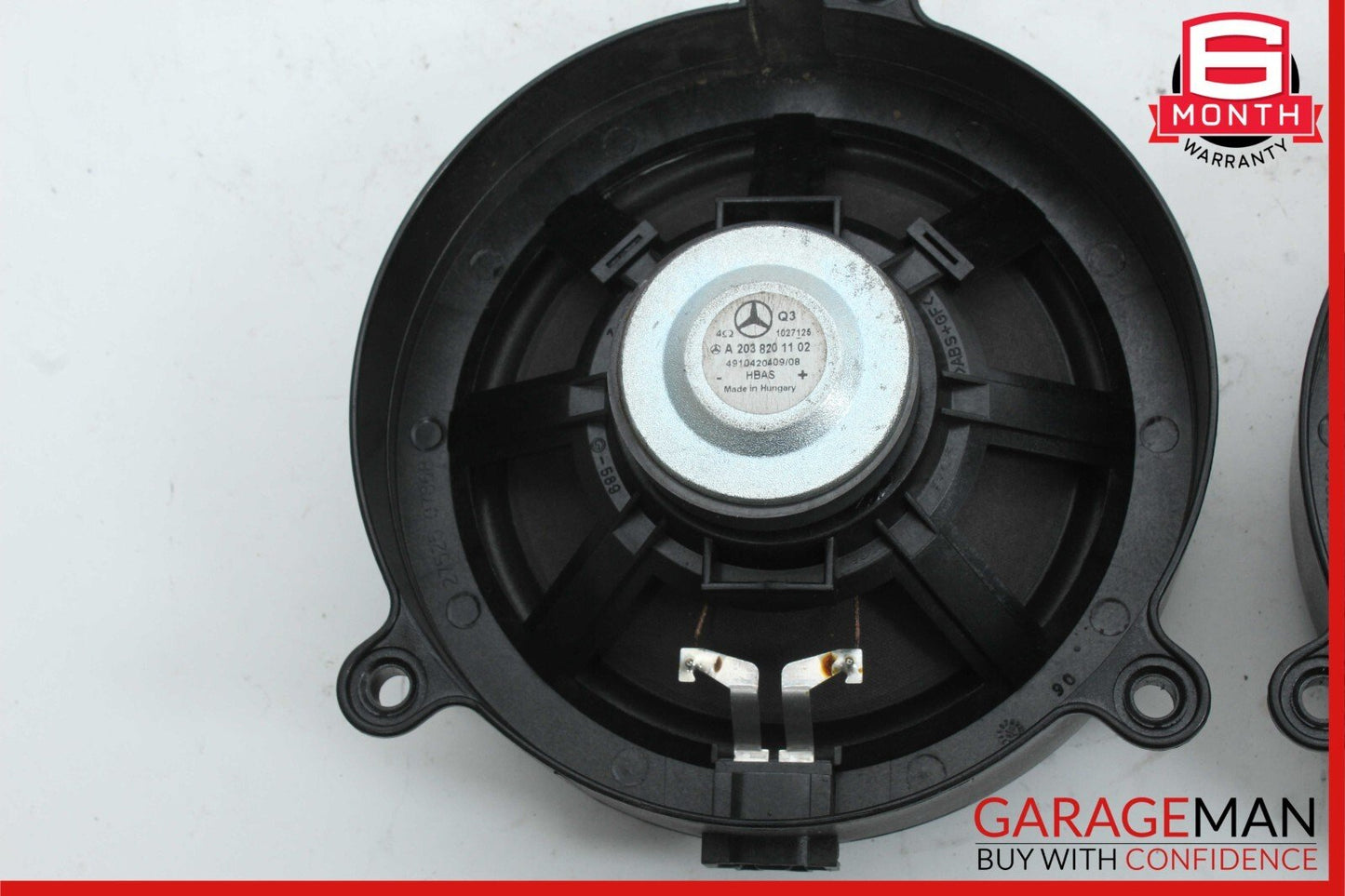 01-07 Mercedes W203 C230 Front Right & Left Side Door Audio Speaker Set of 2 OEM