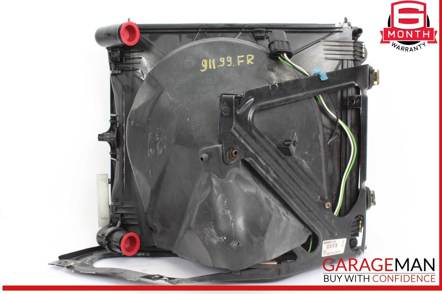 97-04 Porsche Carrera 911 996 Boxster 986 Right Radiator A/C Condenser Fan Assy