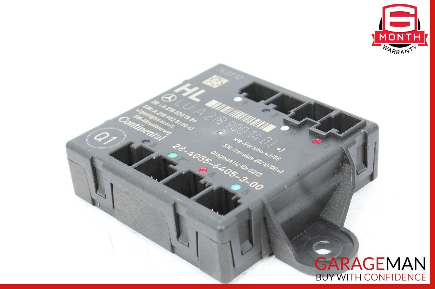 08-15 Mercedes W204 C250 Rear Left Driver Side Door Control Module Q1 OEM