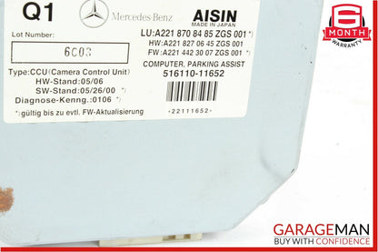 07-14 Mercedes W221 S550 CL550 Rear View Backup Camera Control Controller Module