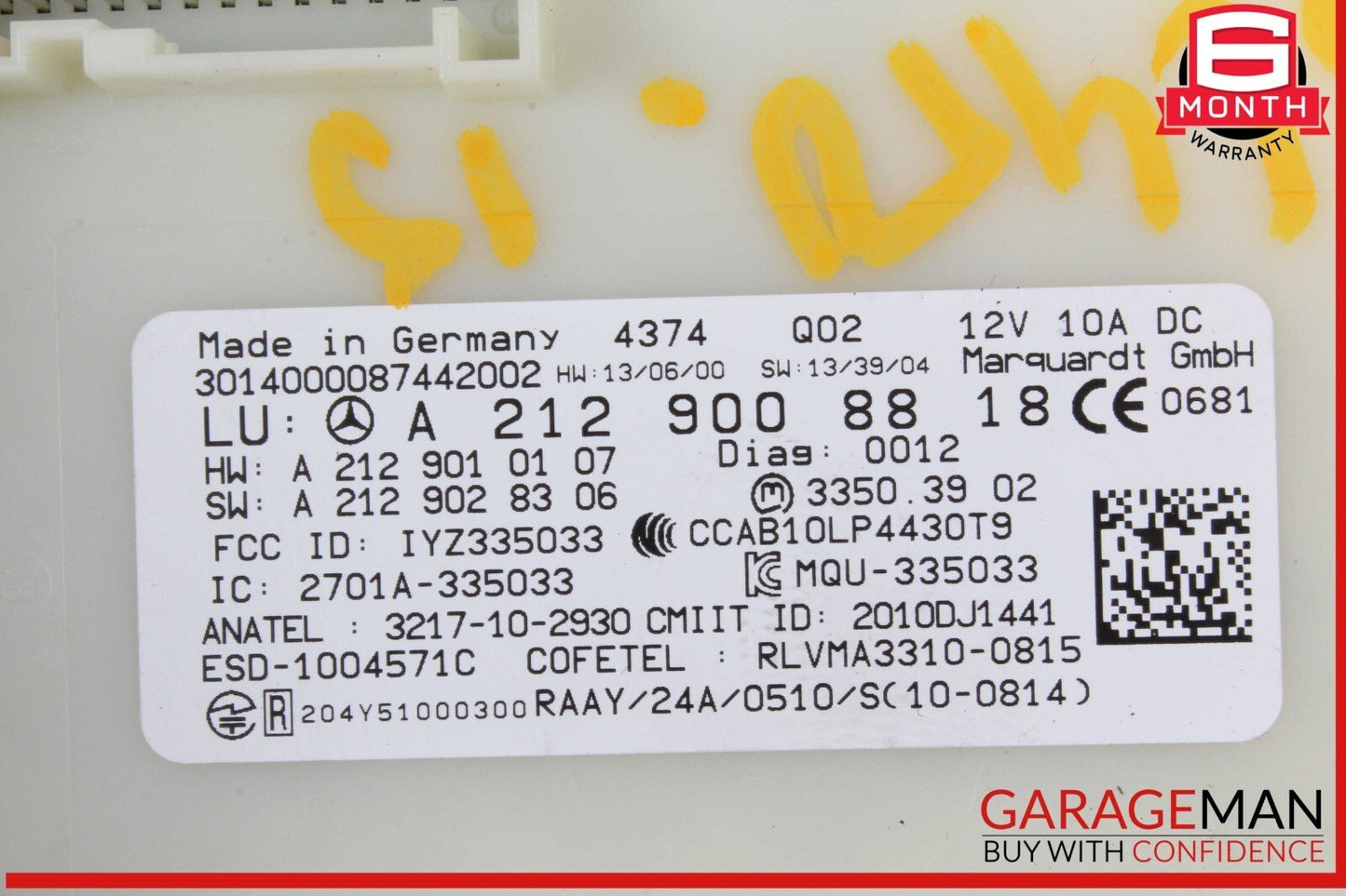 13-20 Mercedes X166 GL450 CLA250 E350 SL550 Keyless Go Entry Control Module OEM