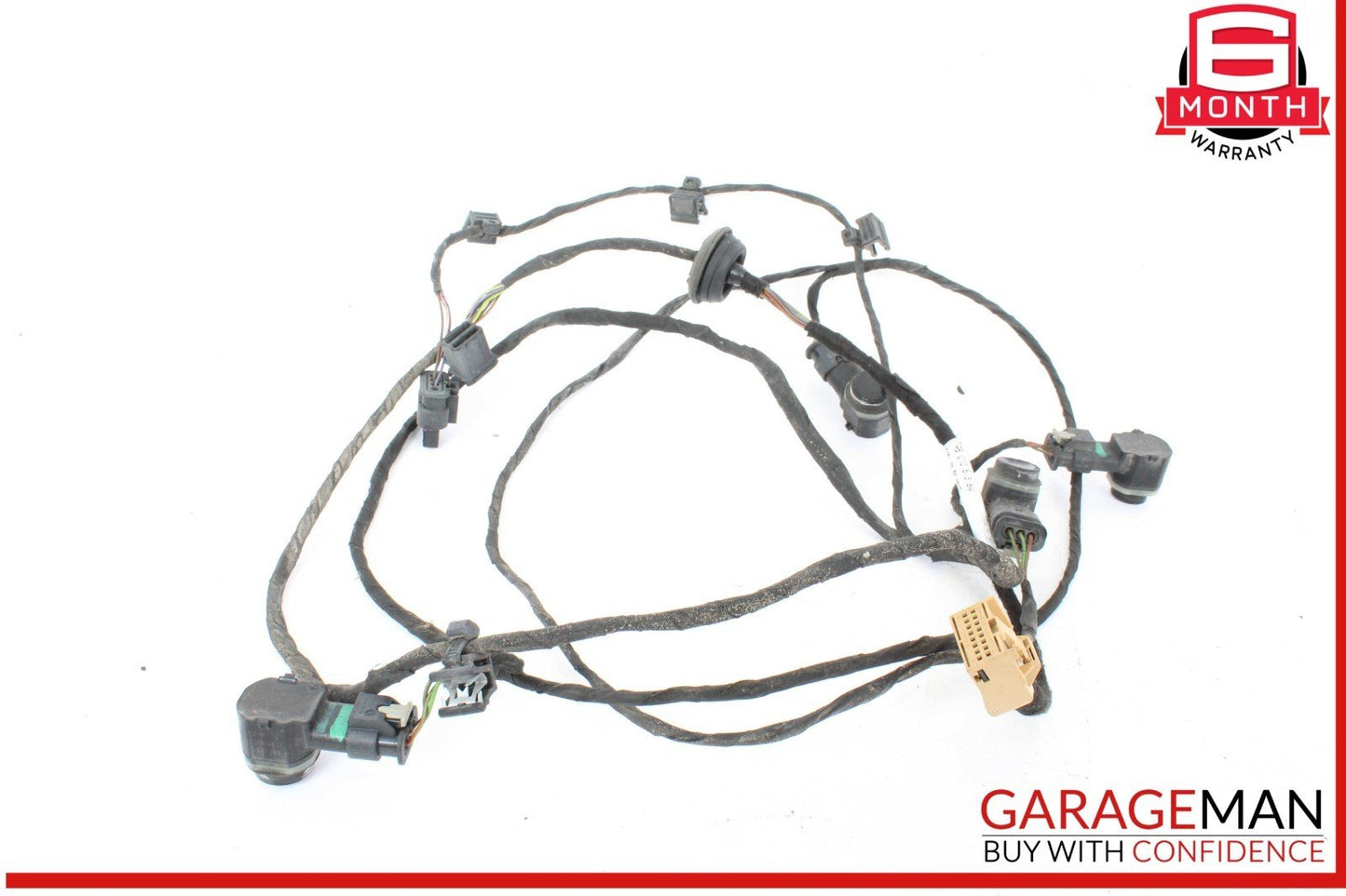 16-18 Audi A6 S6 Rear Bumper Wire Wiring Harness w/ Park Assist Aid Sensors OEM