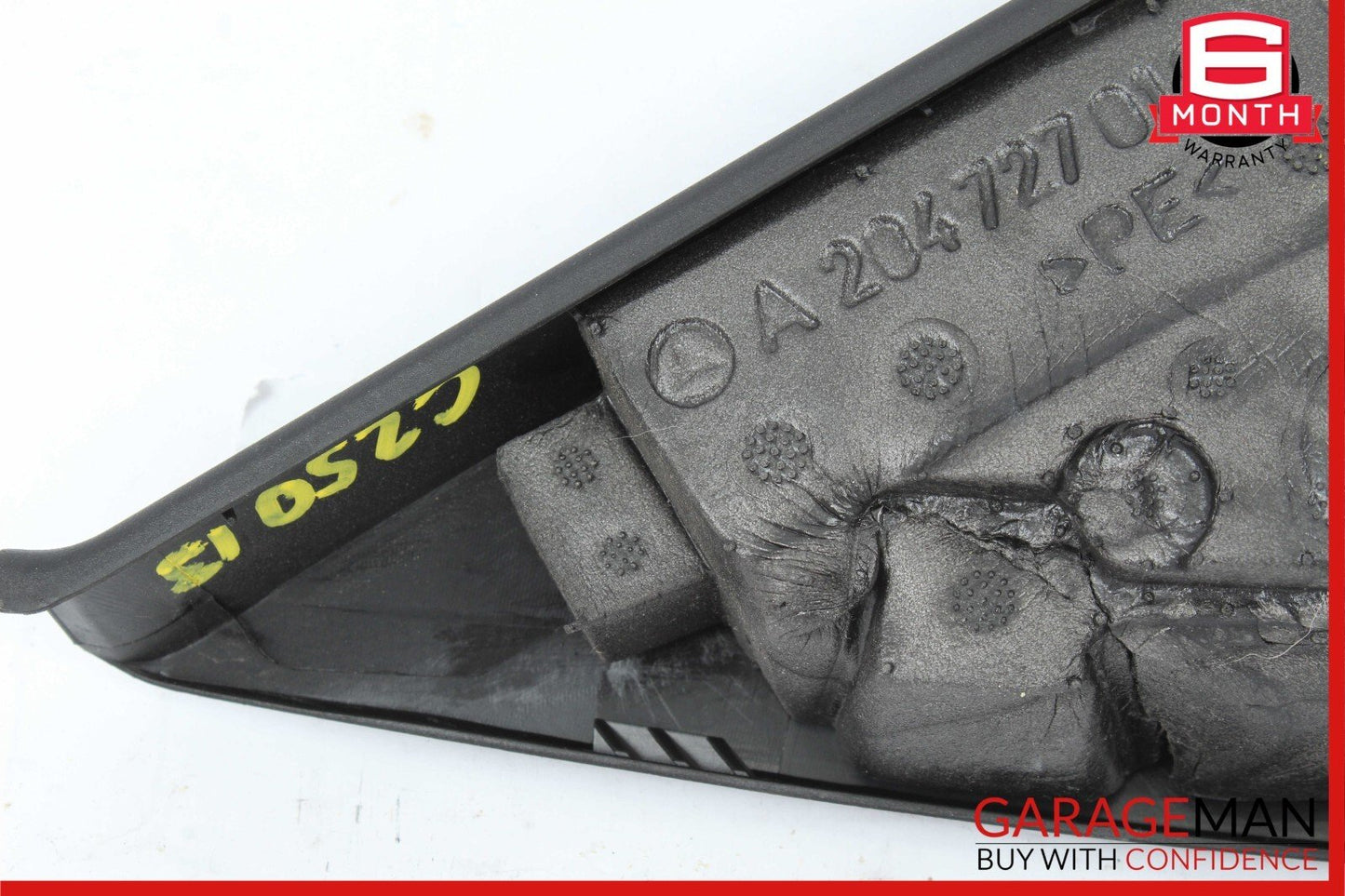 08-14 Mercedes W204 C250 C350 Front Left Side Door Panel Tweeter Cover Black OEM
