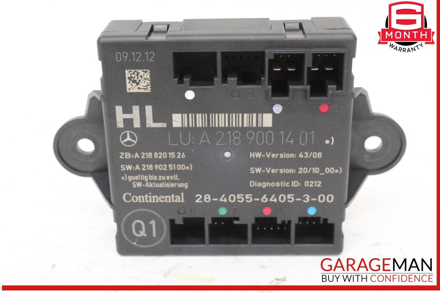 08-18 Mercedes W204 C250 CGI Rear Left Driver Side Door Control Module Unit OEM