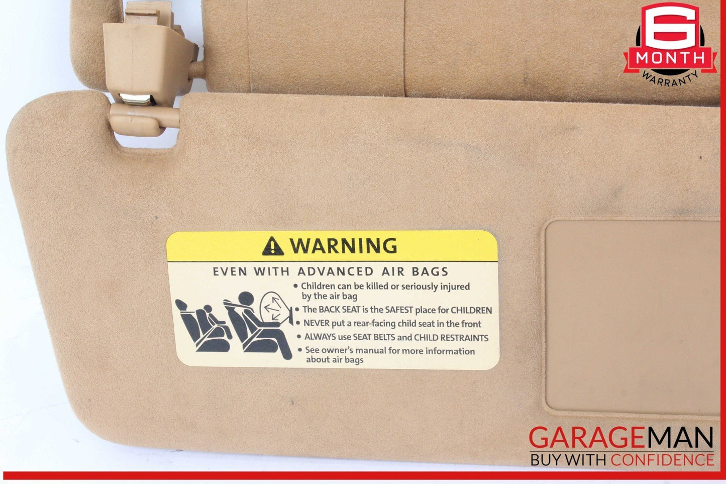 03-10 Porsche Cayenne 955 957 Front Right Side Sunvisor Sun Visor Shade OEM