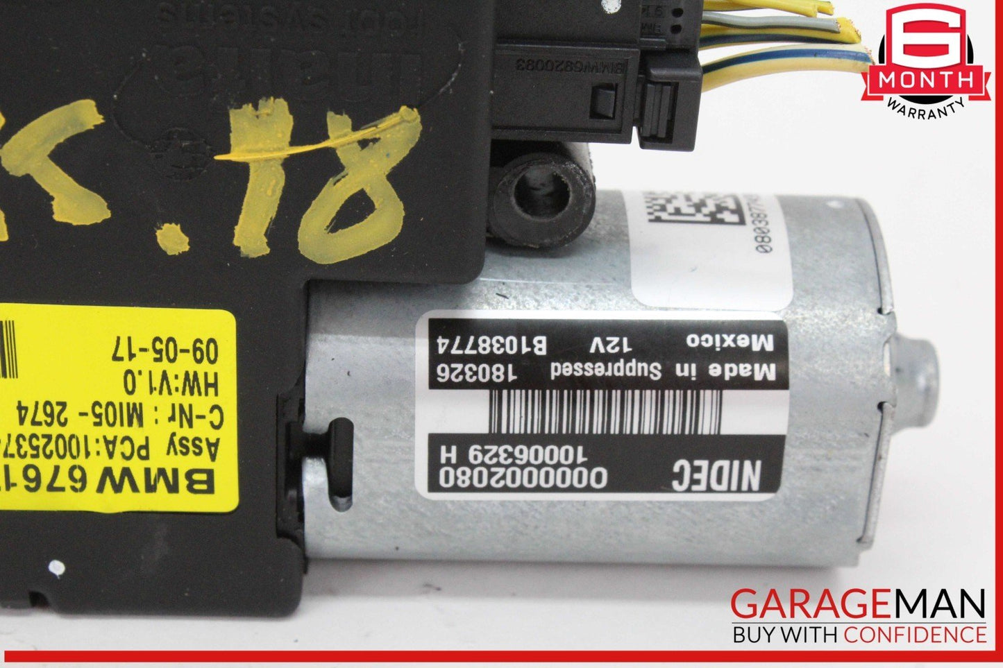 14-18 BMW X5 F15 X3 X4 X6 Sunroof Sun Roof Motor Drive Unit 7316396 OEM