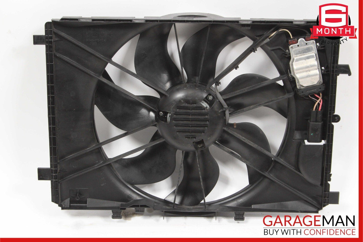 08-11 Mercedes W204 C300 Engine Cooling Radiator Fan Shroud Motor Assembly OEM