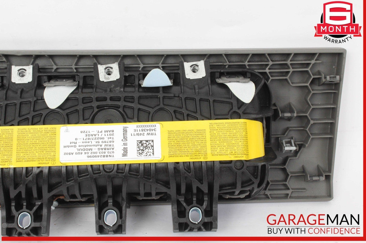 10-16 Porsche Panamera 970 Front Right Side Knee Airbag Air Bag Gray OEM