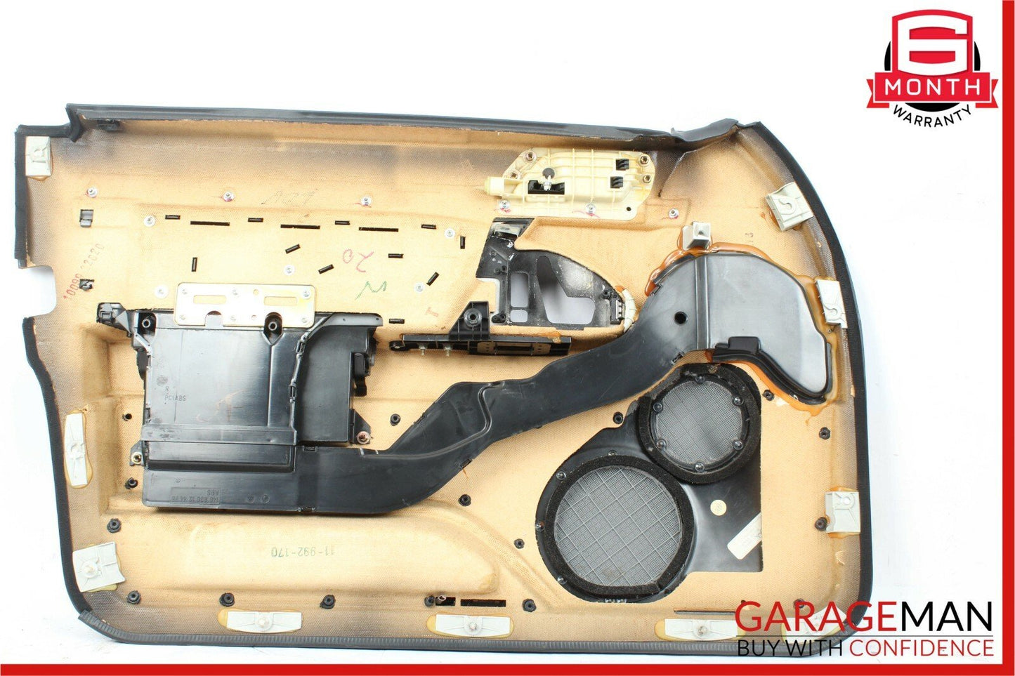 92-99 Mercedes W140 S300 Front Right Side Interior Door Panel Cover Grey OEM