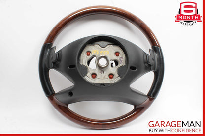 07-10 Mercedes W221 S550 Driver Steering Wheel w/Paddle Shifters Designo Wood