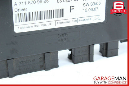 03-12 Mercedes W211 E350 SLK280 GL550 E320 Seat Control Module Right Side OEM
