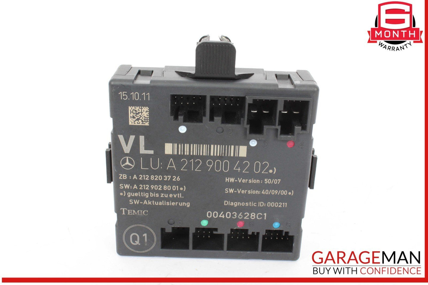 08-18 Mercedes W212 E550 E350 Front Left Side Door Control Module Unit OEM