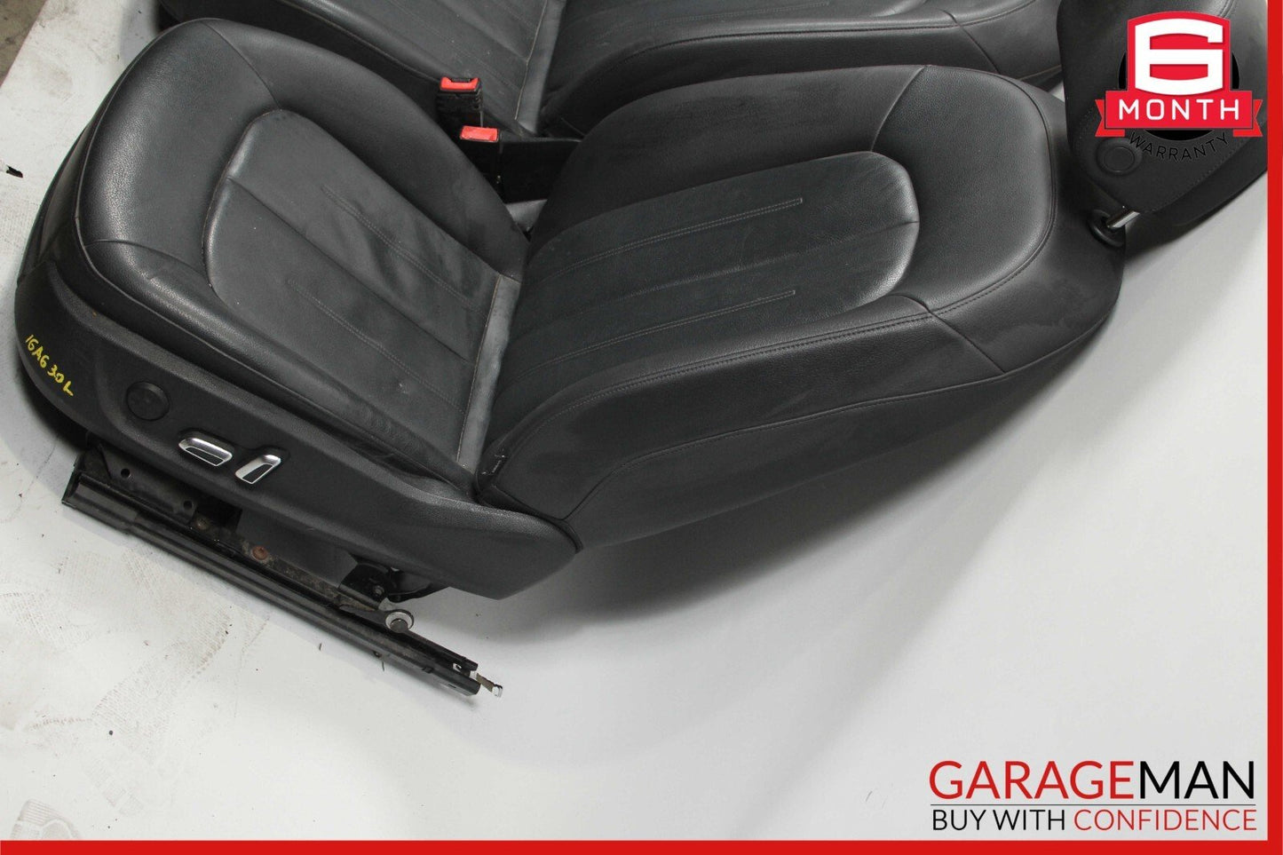 12-18 Audi A6 Front Right & Left Complete Seat Set of 2 Pc Black OEM