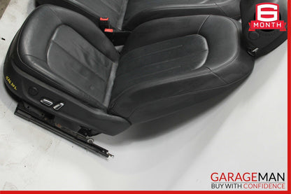 12-18 Audi A6 Front Right & Left Complete Seat Set of 2 Pc Black OEM