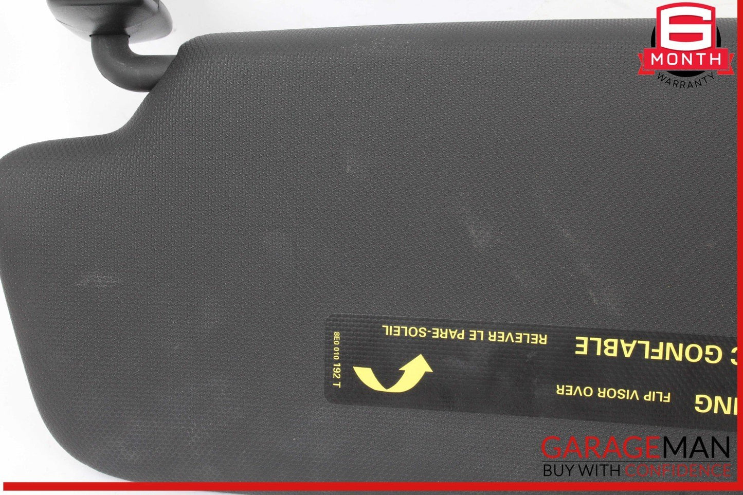 14-17 Audi SQ5 Front Right Passenger Side Sun Visor Sunvisor Black 8K0857552 OEM