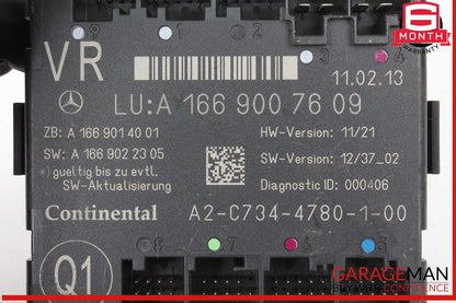 12-19 Mercedes X166 GL450 4MATIC Front Right Side Door Control Module Unit