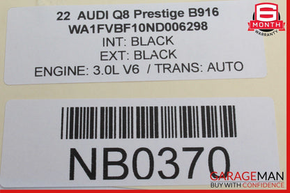 19-23 Audi Q8 Antenna Amplifier AMP Control Module 8W0907383C OEM