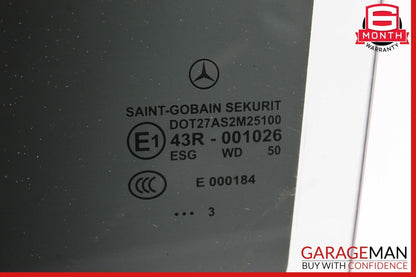 12-18 Mercedes W218 CLS550 Rear Right Passenger Side Door Window Auto Glass OEM