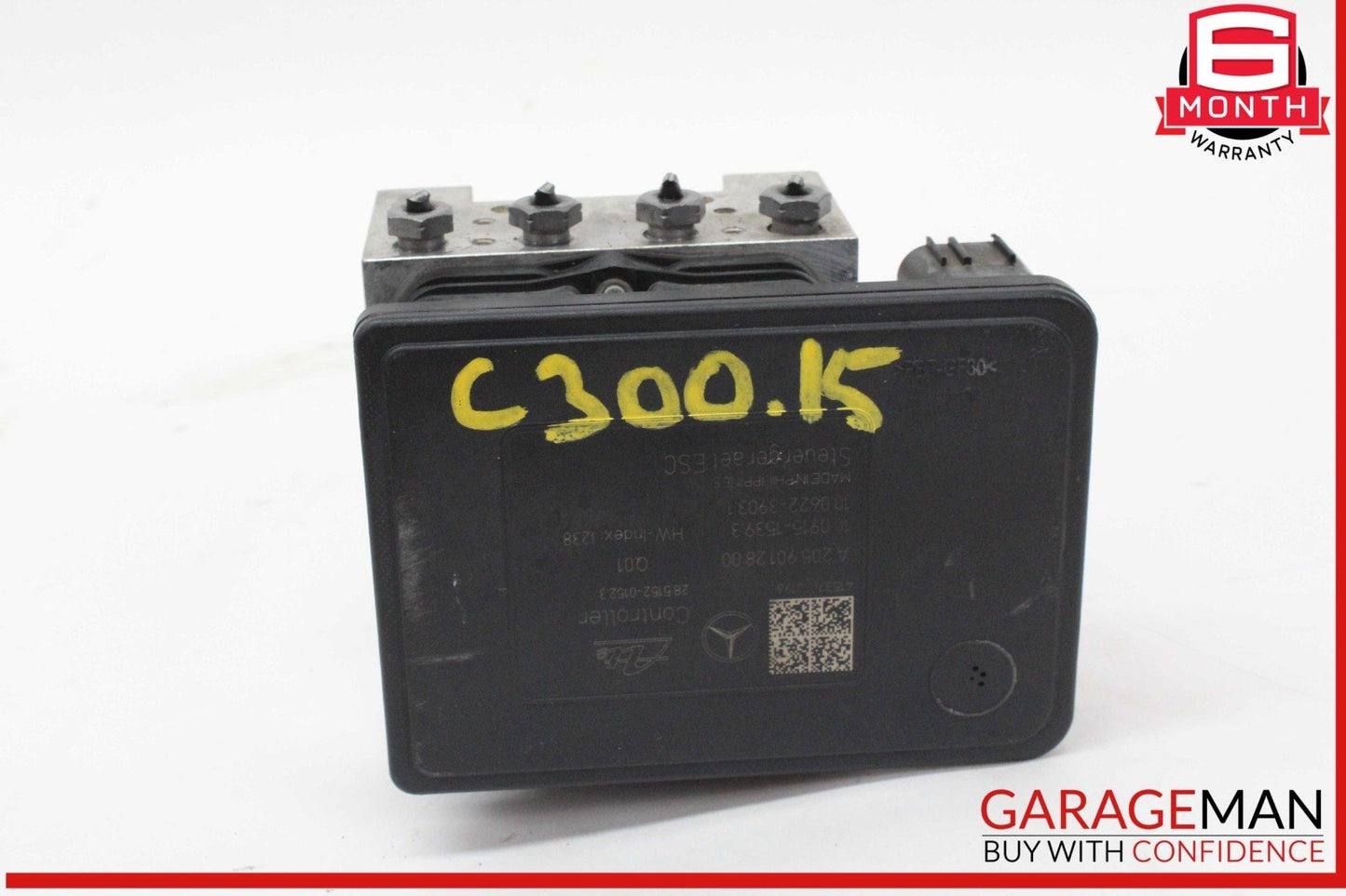 15-20 Mercedes W205 C300 ABS Anti Lock Brake Pump Control Module 2054313612 OEM