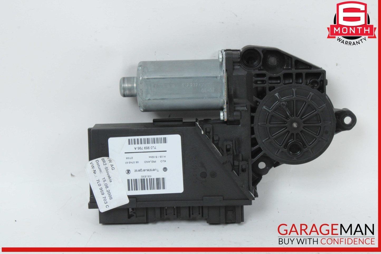 03-10 Porsche Cayenne 955 957 Rear Left Driver Side Window Regulator Motor OEM