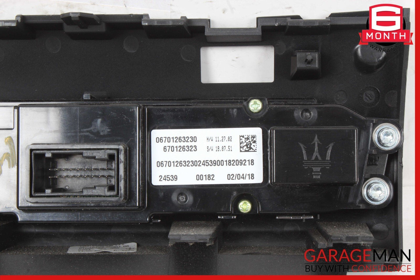 2017-2024 MASERATI GHIBLI DASH A/C CLIMATE HEATER CONTROL SWITCH OEM 06701263230