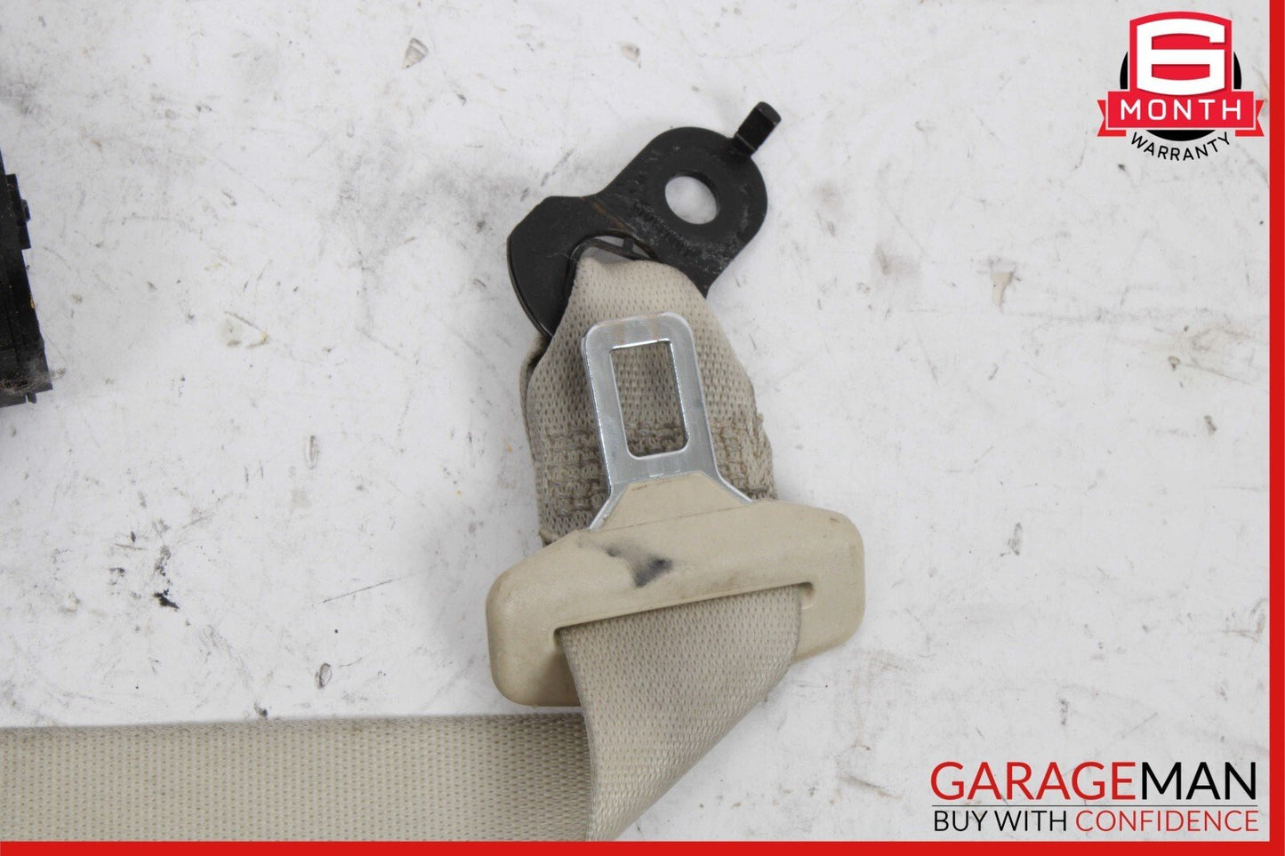 03-06 Mercedes R230 SL500 Front Left Driver Seatbelt Seat Belt Retractor Beige