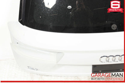 17-19 Audi Q7 Trunk Lid Liftgate Tailgate Hatch Shell White OEM