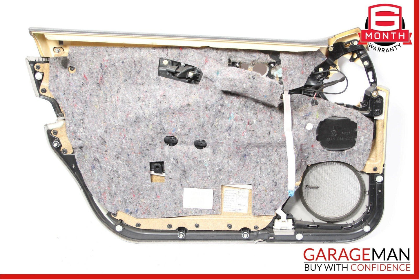 03-06 Mercedes W211 E500 Front Right Side Interior Door Panel Trim Cover Gray