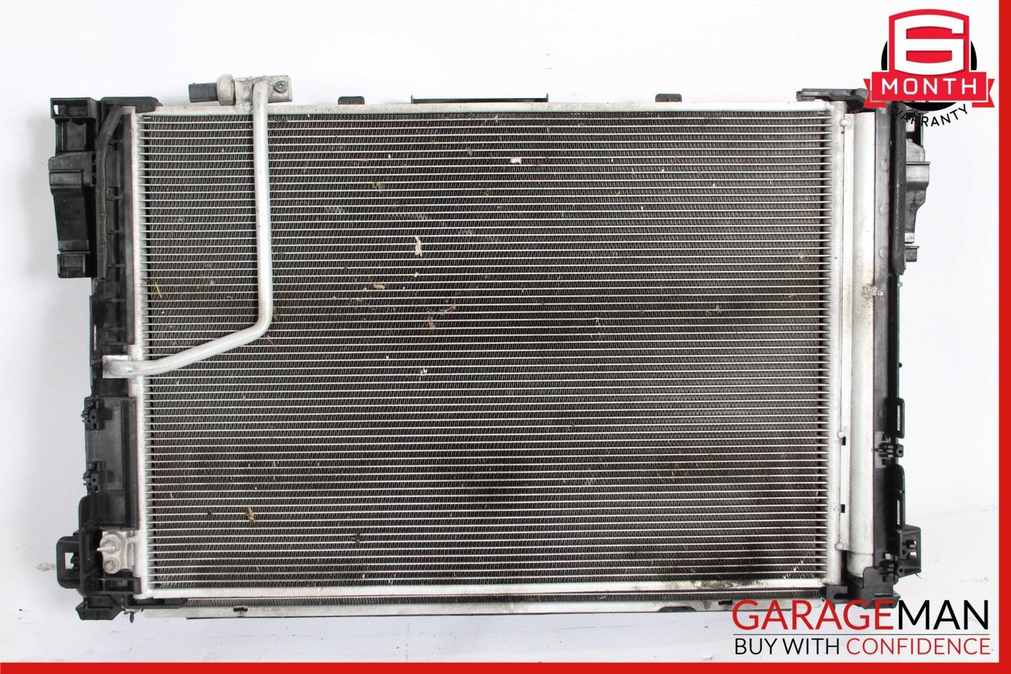 08-18 Mercedes SLK350 C250 Engine Cooling Fan Shroud Motor A/C AC Condenser Assy