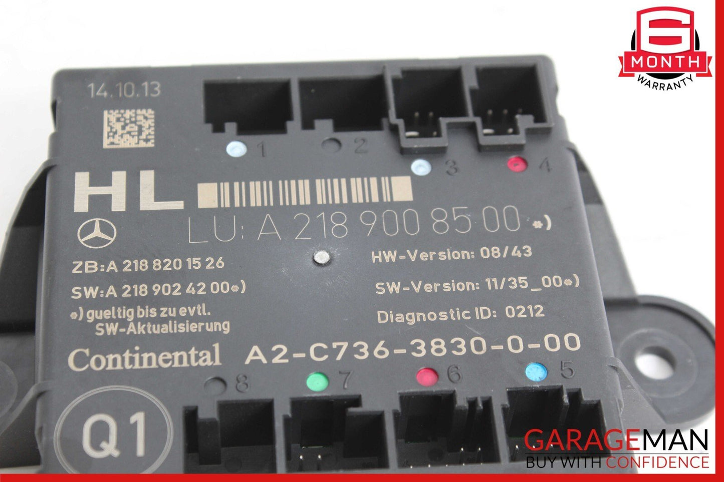 08-18 Mercedes W212 E350 CLS500 C250 Rear Left Side Door Control Module Unit OEM