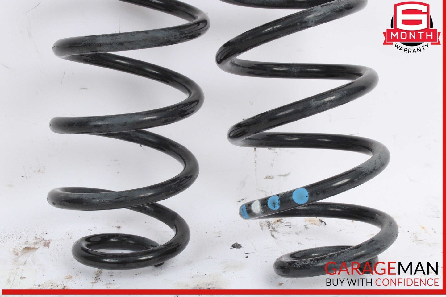 09-17 Audi Q5 SQ5 Rear Left and Rear Right Side Coil Spring Set of 2 OEM