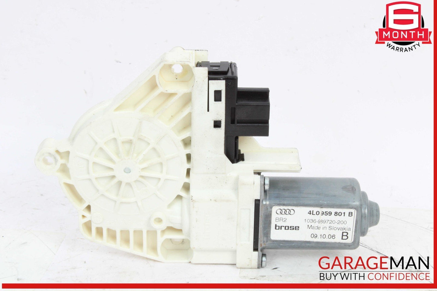 07-15 Audi Q7 Rear Left Driver Side Window Regulator Motor 4L0959801B OEM