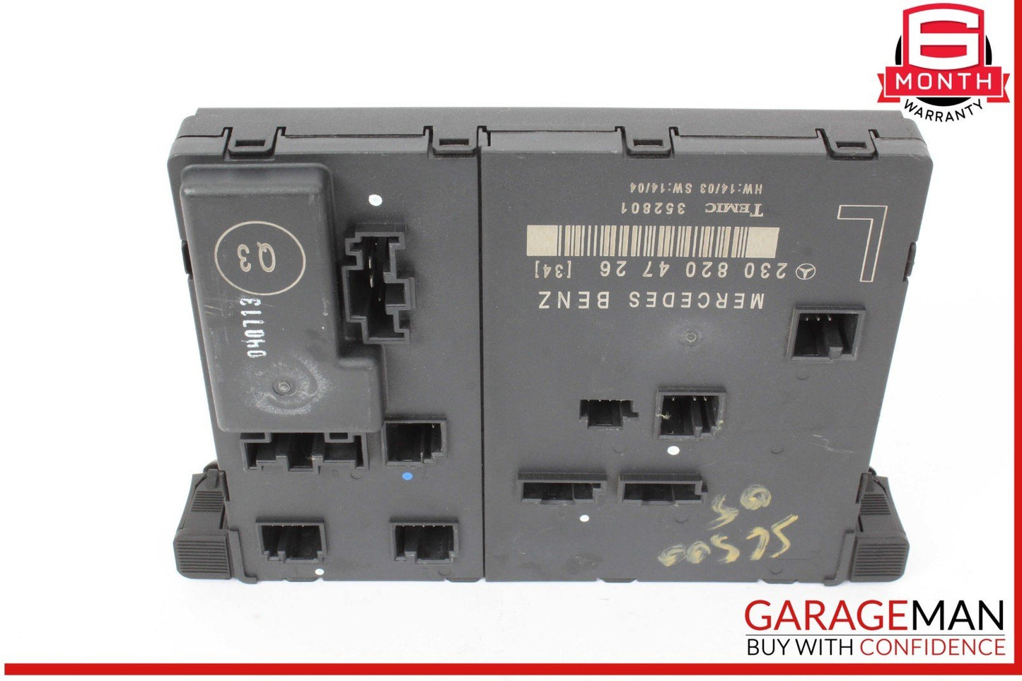 03-12 Mercedes R230 SL500 SL55 AMG Front Left Door Control Module 2308204726 OEM