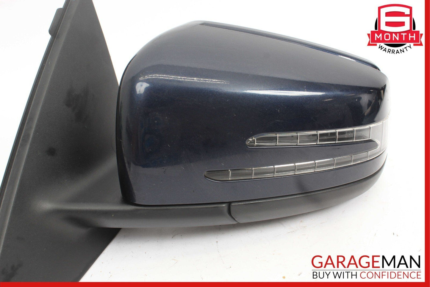 12-14 Mercedes W204 C250 Front Left Side Mirror Door Rear View Glass Blue OEM