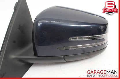 12-14 Mercedes W204 C250 Front Left Side Mirror Door Rear View Glass Blue OEM