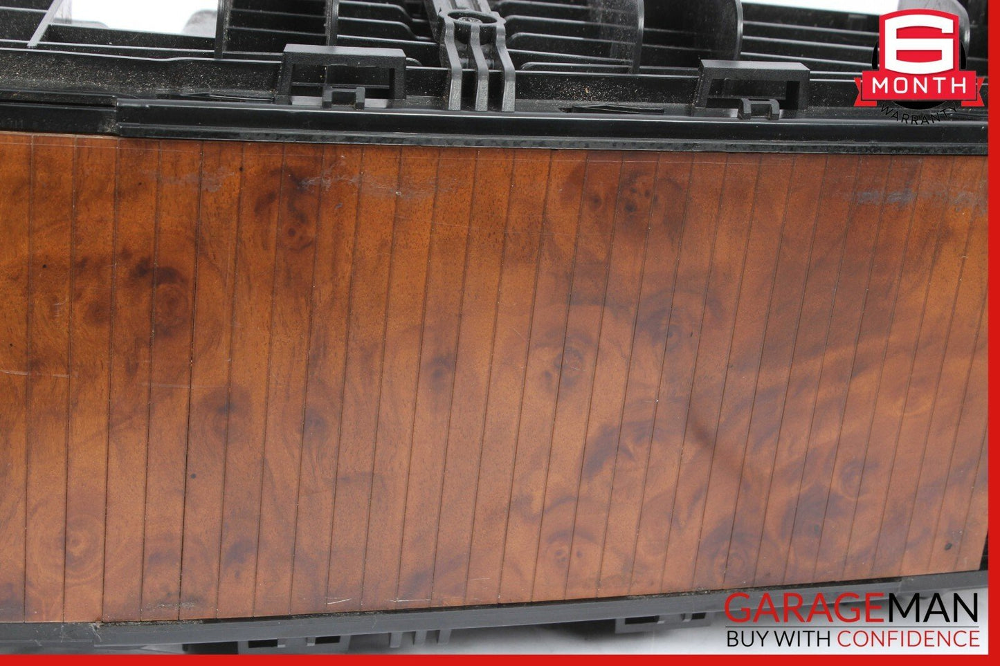 06-11 Mercedes W219 CLS500 Rear Center Console Storage Armrest Arm Rest Wood