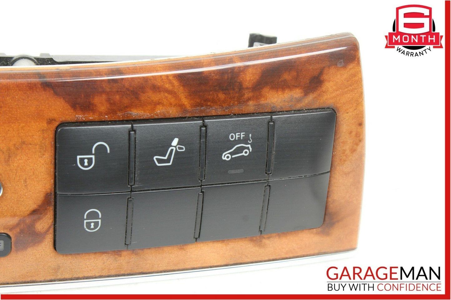 05-09 Mercedes W209 CLK500 Dash Heated Seat ESP Hazard Light Switch Control Wood