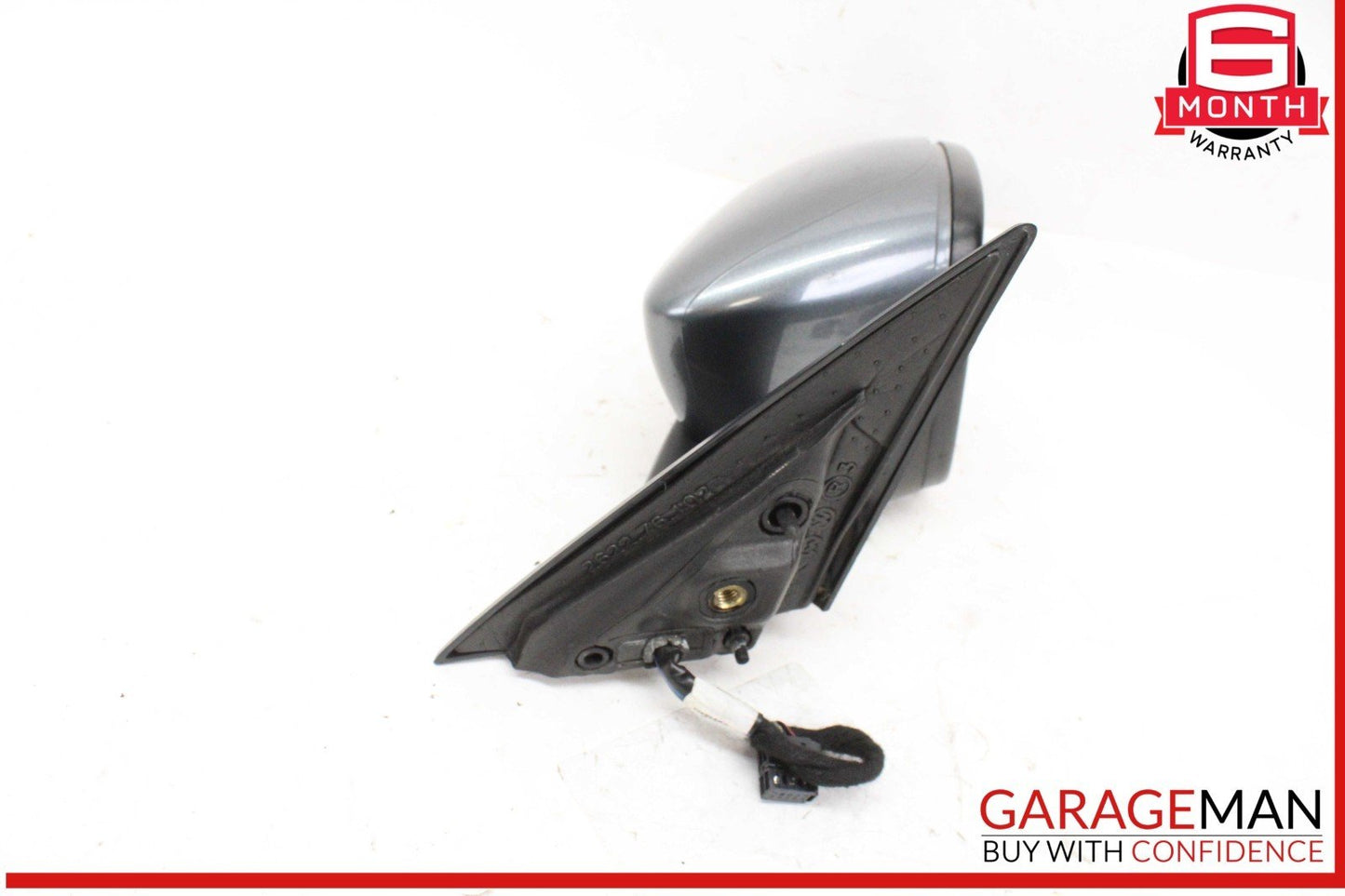 12-19 Volkswagen Beetle Front Right Side Door Rear View Mirror Gray NO GLASS OEM
