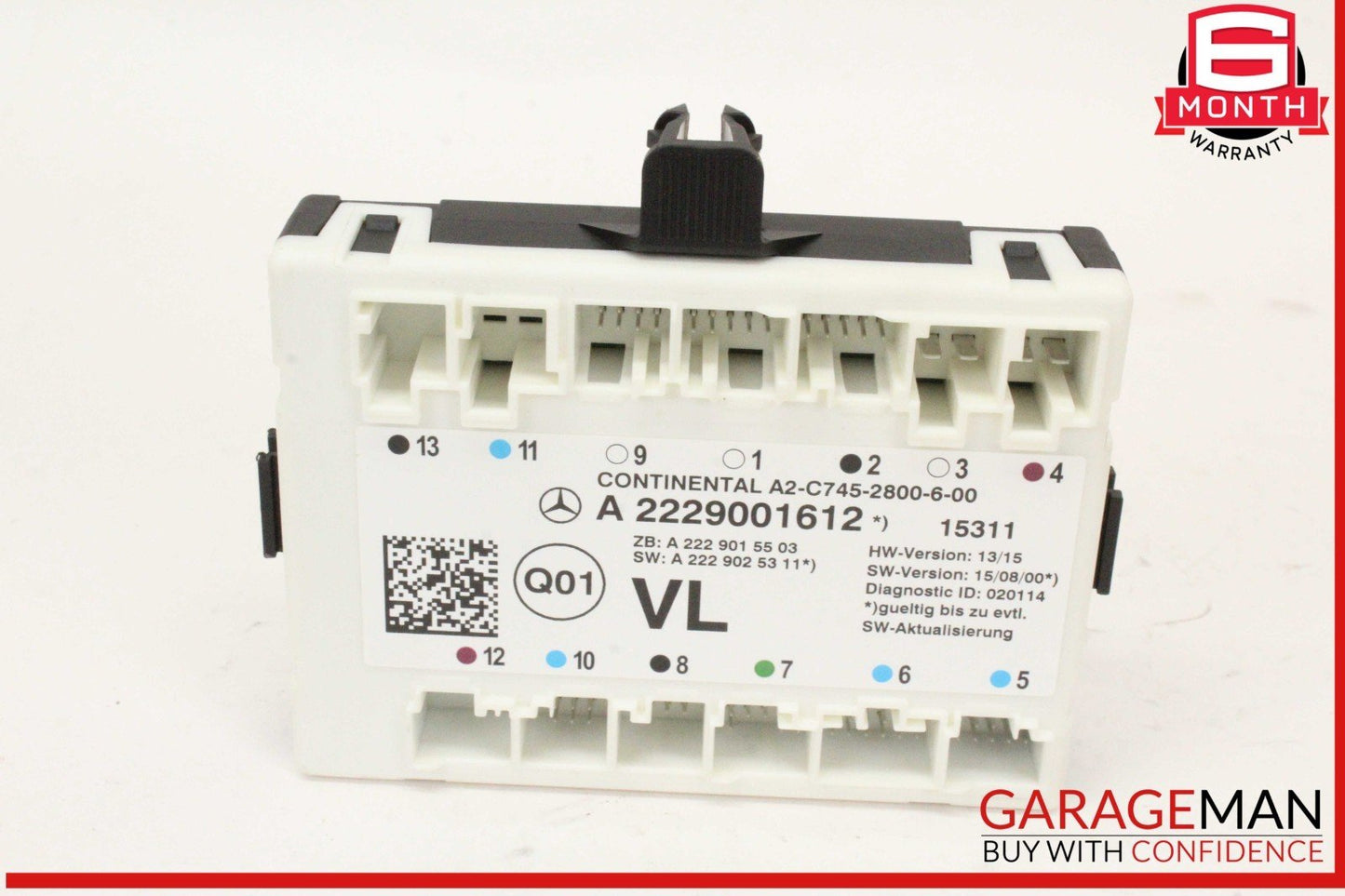 14-17 Mercedes W222 S550 Front Left Driver Side Door Control Module Unit OEM