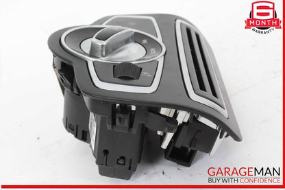 15-20 Mercedes W205 C300 Head Light Headlight Control Switch Trim Assembly Black