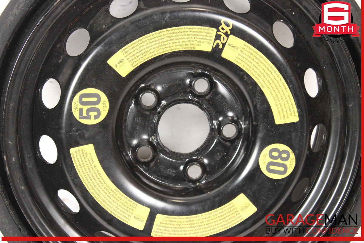 07-15 Audi Q7 Emergency Spare Wheel Rim Tire 6.5 x 18 H2 ET53 OEM