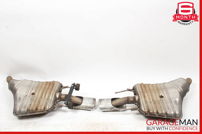 07-09 Mercedes W221 S550 AMG Sport Rear Exhaust Muffler Tips Set of 2 Pc