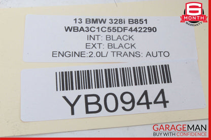 12-18 BMW F30 320i 328i Rear Right / Left Side Seatbelt Seat Belt Retractor OEM