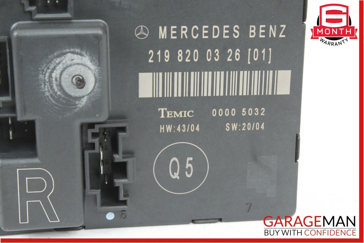 06-11 Mercedes W219 CLS500 CLS550 Rear Right Side Door Control Module 2198200326