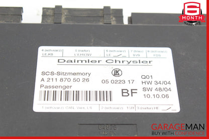 03-13 Mercedes X164 GL450 Front Right Side Under Seat Control Module OEM