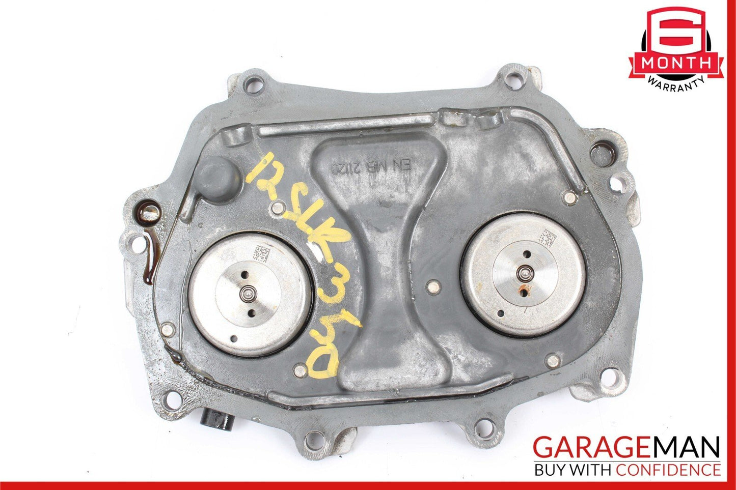 12-18 Mercedes R172 SLK350 Front Left or Right Engine Timing Chain Cover Plate