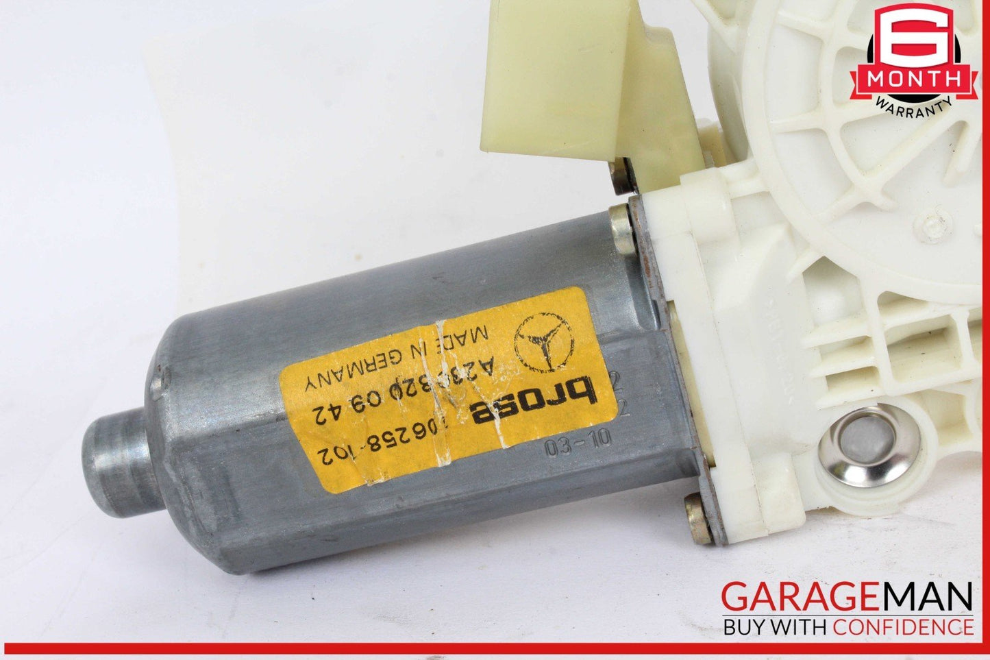 03-12 Mercedes R230 SL500 Front Left Window Regulator Motor 2308200942