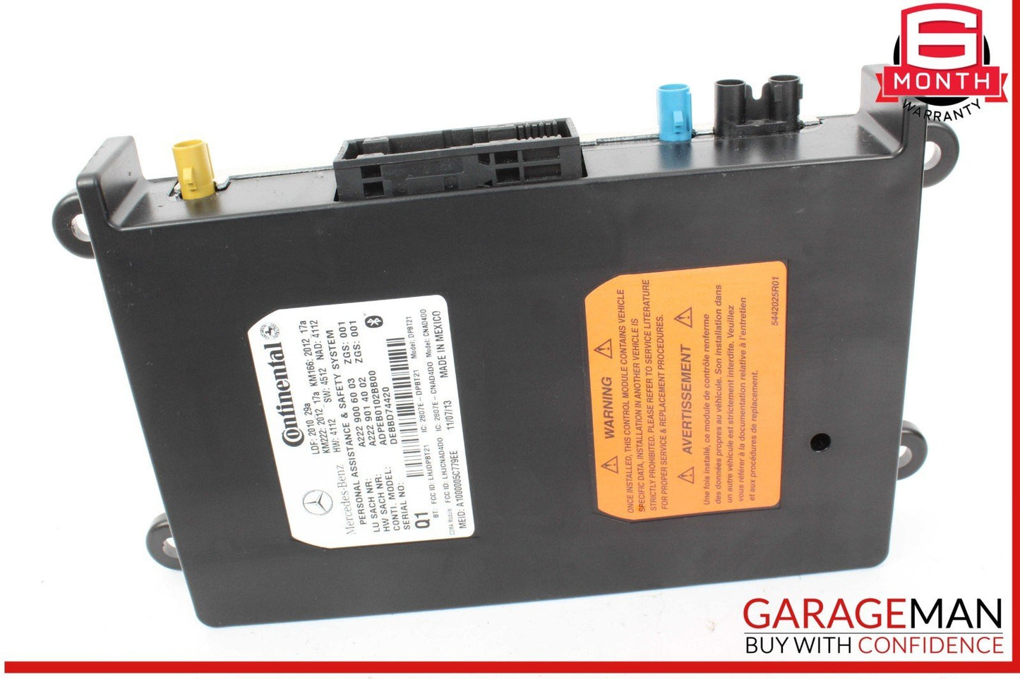 12-15 Mercedes W204 C250 Communication Control Module 2229006003 OEM