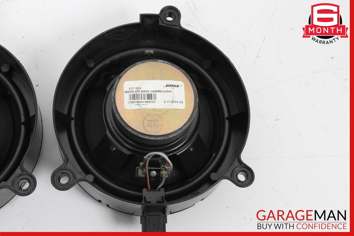 03-09 Mercedes W209 CLK55 AMG Front Left & Right Door Sound Speaker Set Bottom